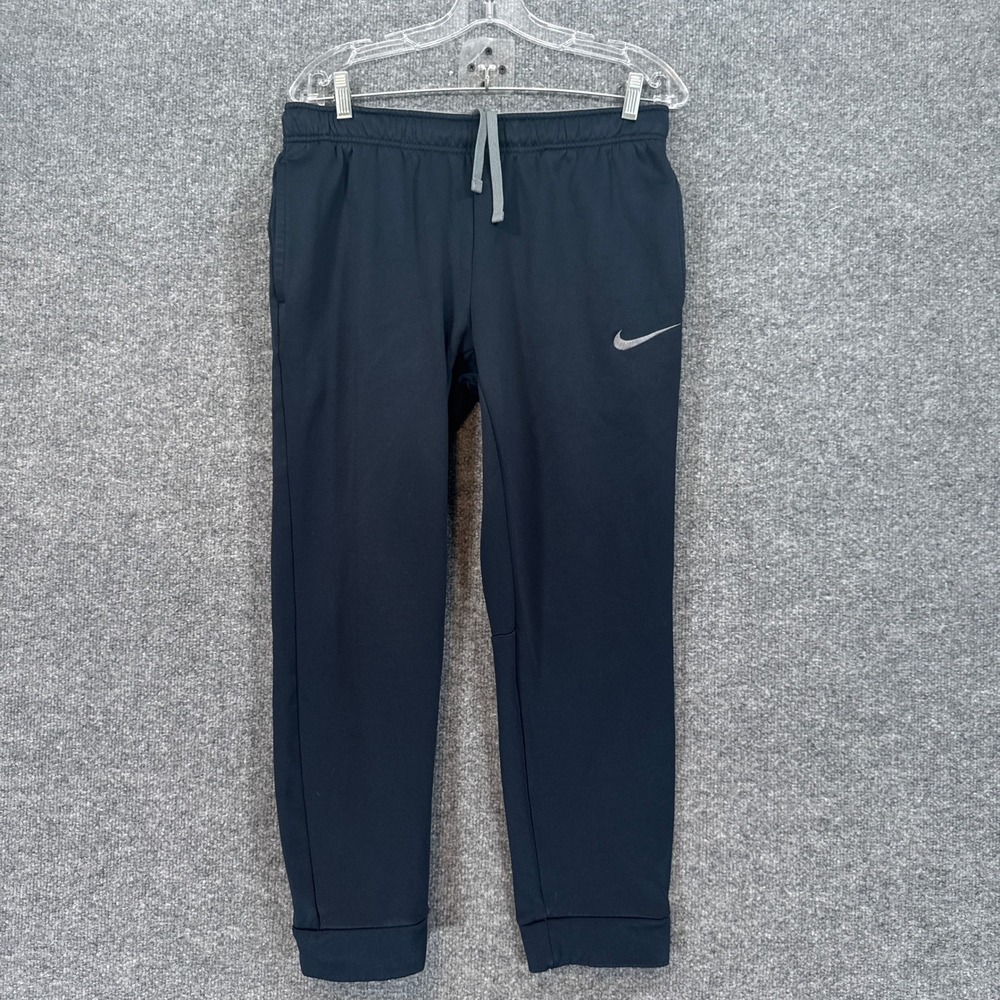 Nike Therma-FIT Sweatpants Mens Medium Blue Tapered Fleece Joggers Training Gym